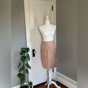 NWOT Banana Republic Silk Brocade Skirt